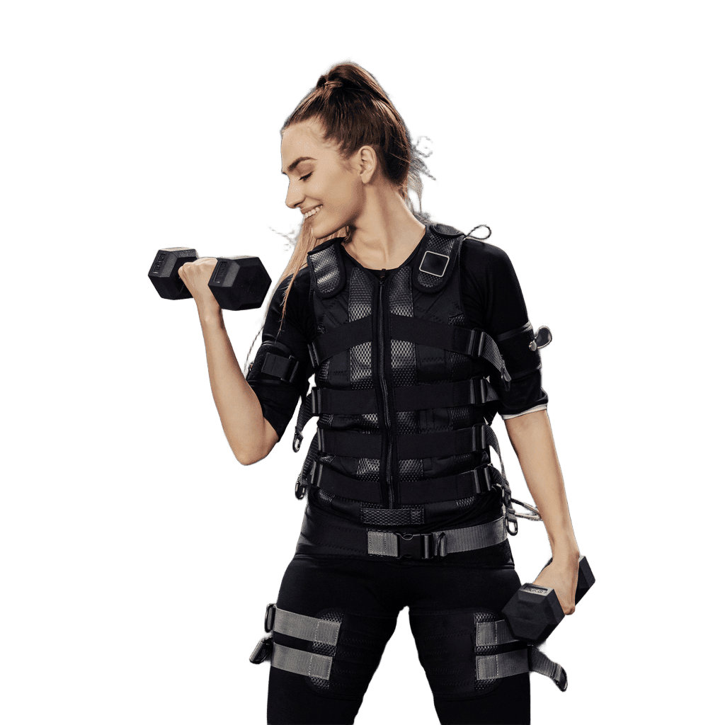 Jeune femme exercice Electrostimulation